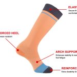 arch support compression socks details