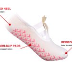Bow Pilates Socks | Decorative Design & Secure Spandex Fit