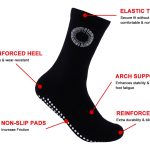 Pilates Crew Socks | Patterned Designs & Natural Cotton Blend
