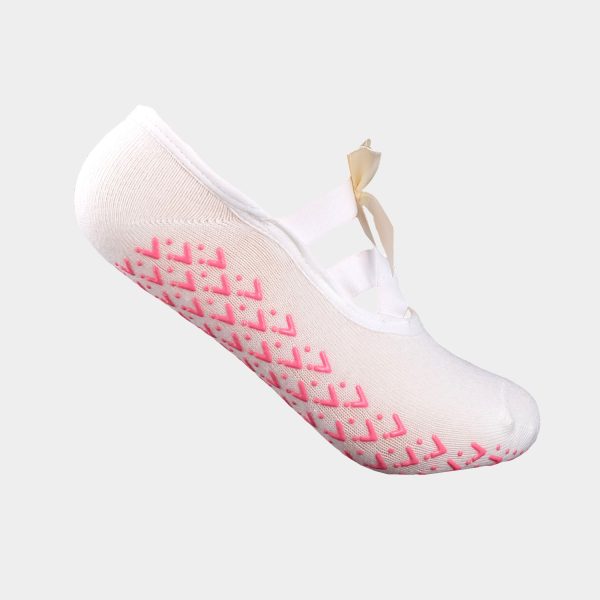 Bow Tie Yoga Socks Decorative & Secure Spandex Fit