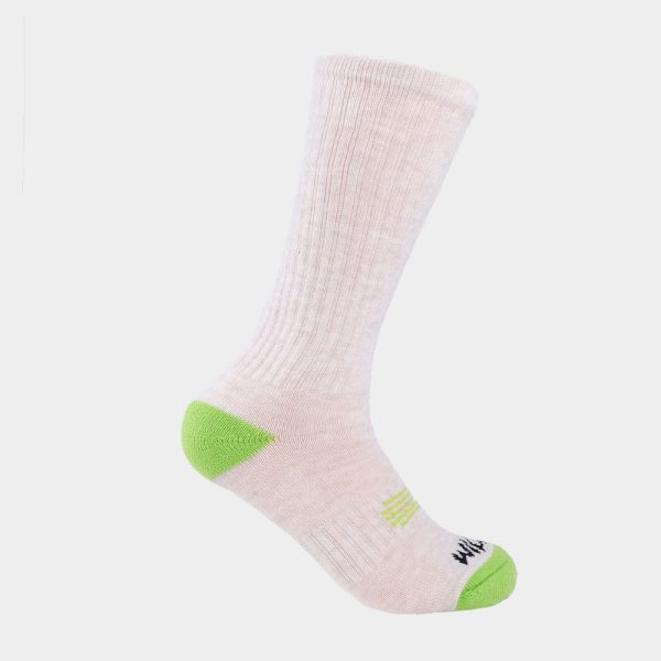 Cushioned Wool Hiking Socks Supportive Crew for Long Trail Comfort