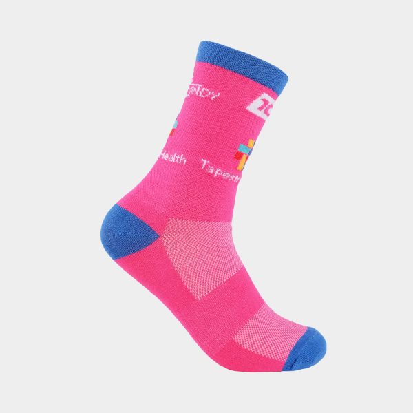 Cycling Crew Socks with Jacquard Bold Custom Graphics for Teams