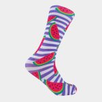 Fashion Printed Crew Socks Stylish & Comfortable