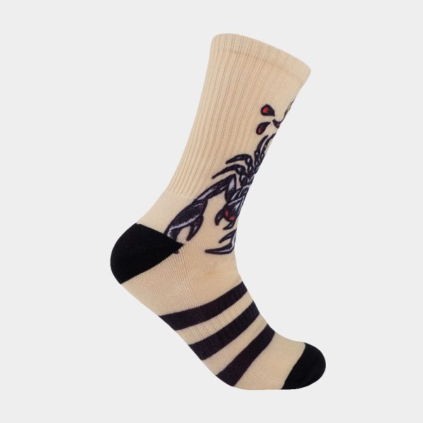 Printed Casual Crew Socks Fashionable & Comfort Fit