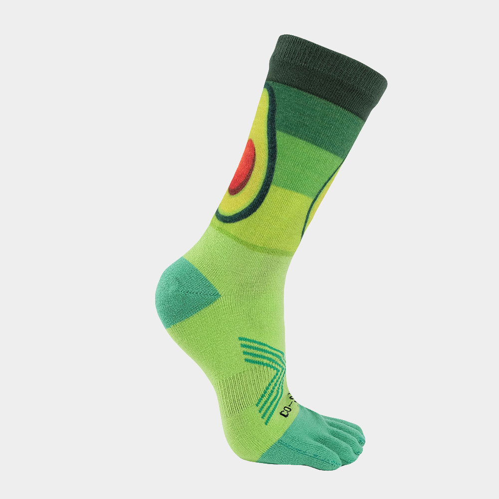 Printed Five Toe Socks Barefoot Feel & Breathable