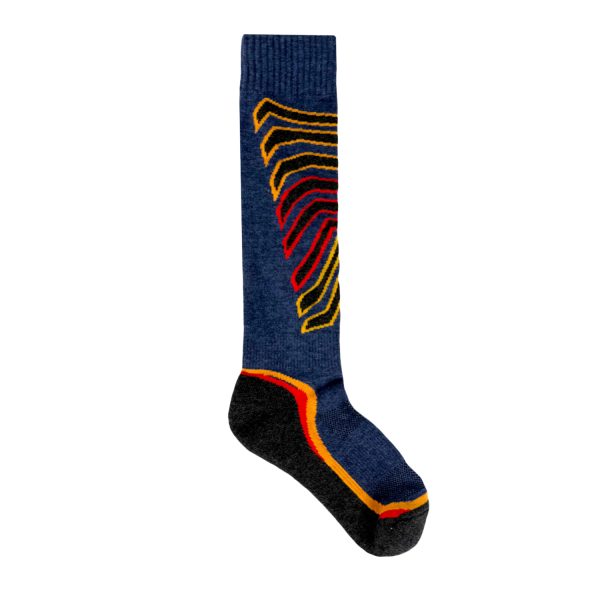 flat lay of ski socks 1