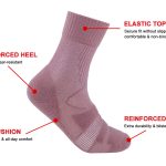 Lightweight Merino Wool Crew Socks with Targeted Cushioning