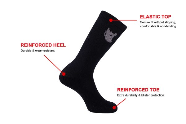 Alpaca Work Boot Socks Details