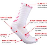 custom grip socks for football moisture-wicking performance fabric