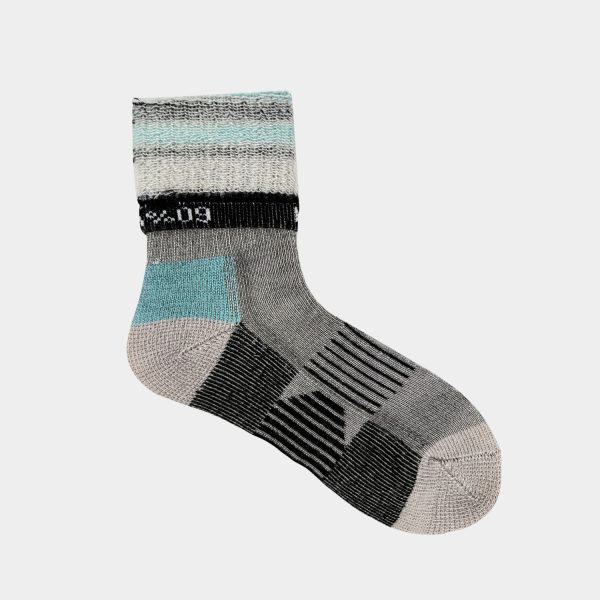 The inside of merino wool socks