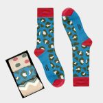 Modern Leopard Print Crew Socks