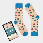 Geometric Dot Jacquard Crew Socks