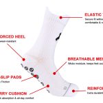 custom glue-attached football socks with anti-slip grip
