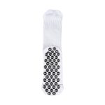 Glue-attached football socks flat lay