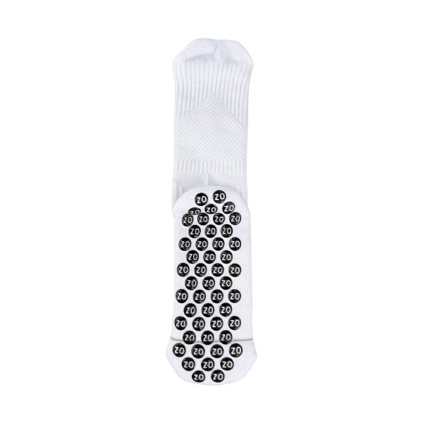 Glue-attached football socks flat lay