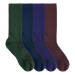 Alpaca Wool Crew Socks in Rich Dark Colors (3)