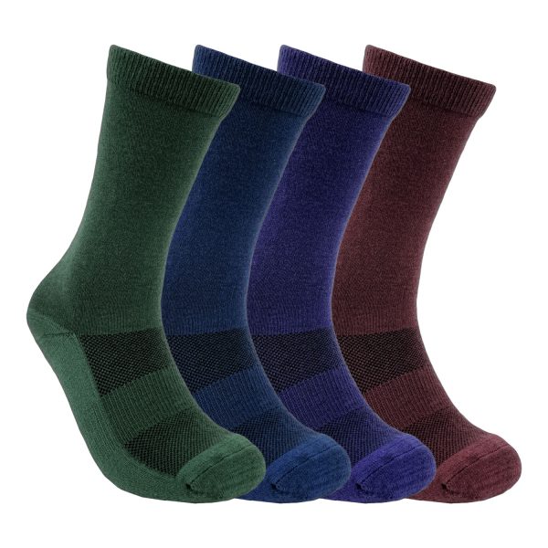 Alpaca Wool Crew Socks in Rich Dark Colors (4)