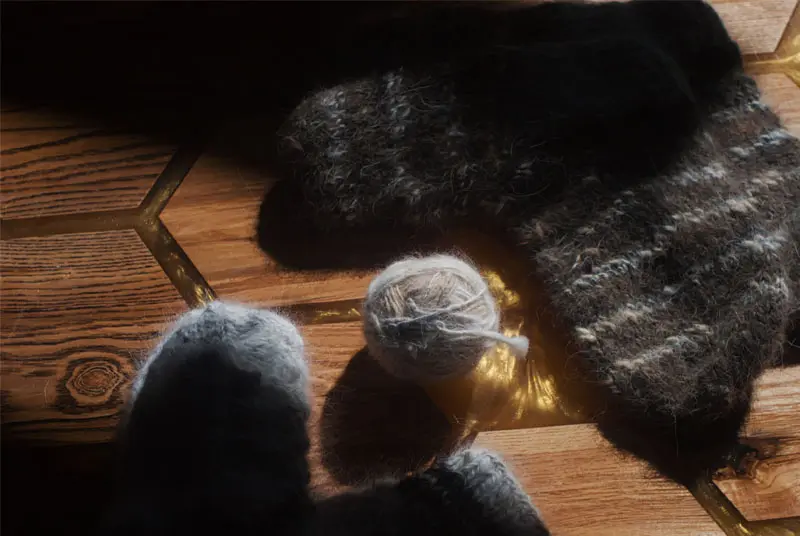alpaca fiber yarn and alpaca socks in natural colors