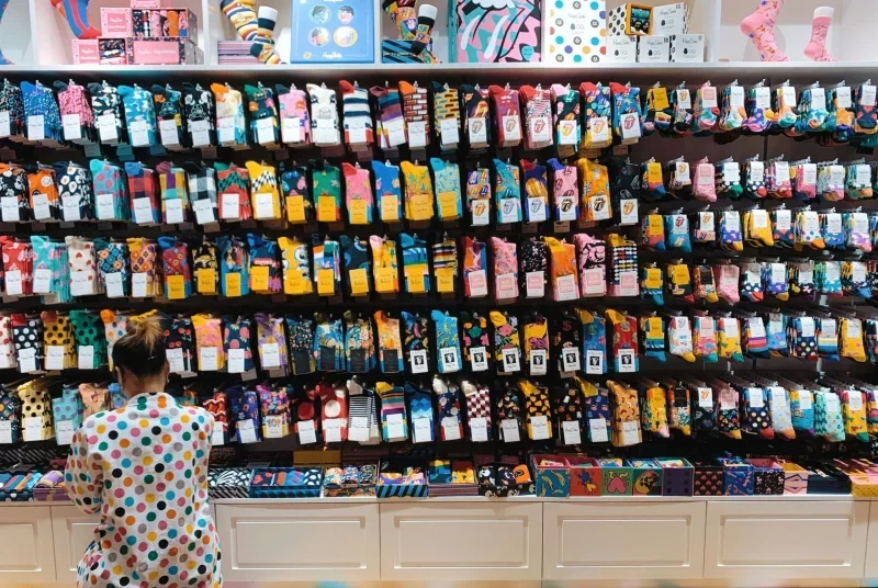 A distributor selling socks made by Sockcn